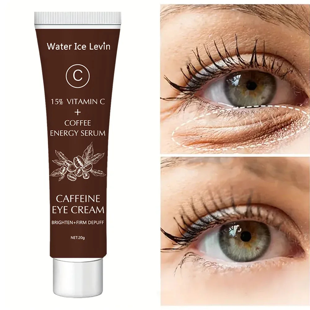 Caffeine Eye Cream with 15% Vitamin C to Lighten dark circles and Tighten Skin Instant Eye Repair Essence Women's Eye Care - My Vixen Vault