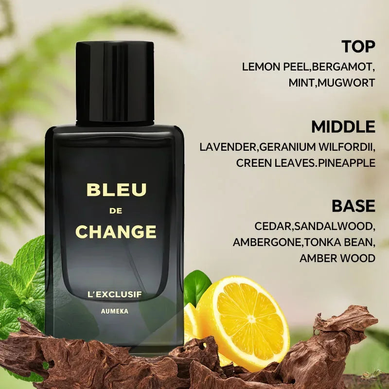 AUMEKA Bleu L'Exclusif Perfume For Men Original Luxury Arabes Woody Long Lasting Parfum Fragrance Spray 65ml Man Gift Makeup - My Vixen Vault