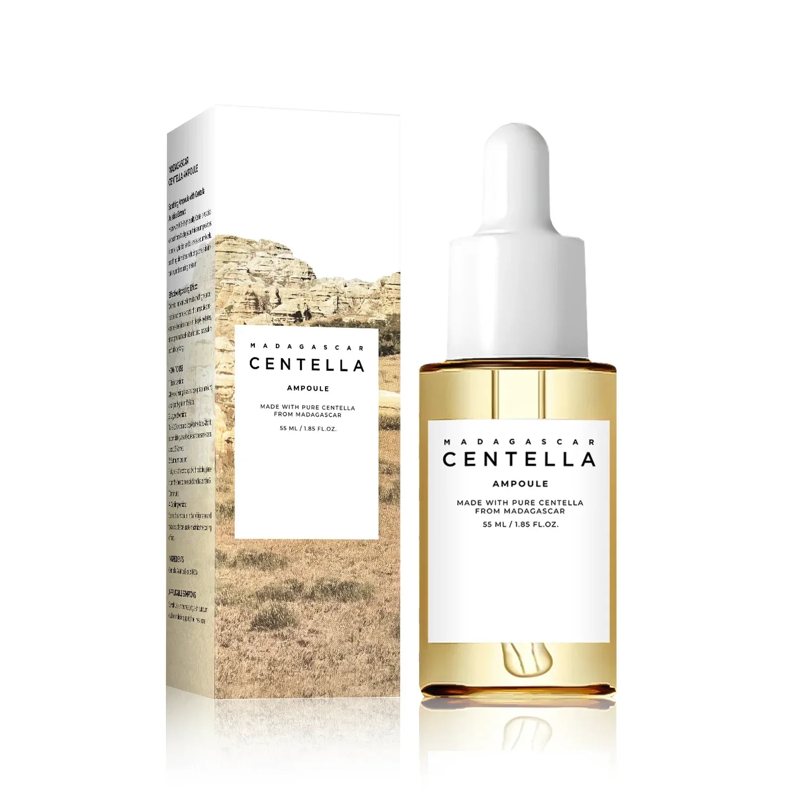 Madagascar Centella Asiatica Serum 55ml - Sensitive skin soothing formula with acne fighting，deep moisturizing benefits for face - My Vixen Vault