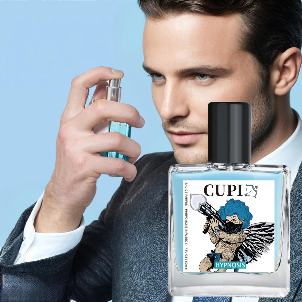 50ml Cupid Cologne Perfume Pheromone Cologne for Men Long Lasting Enhances Intimacy High Quality Hombre Perfume Attract Women Beauty Collection Studio