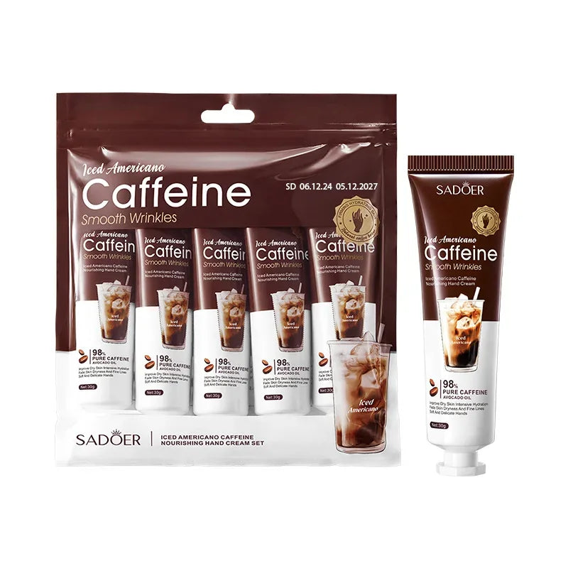 Ice American Coffee Hand Cream Set Deeply moisturizes and protects hands during the autumn and winter seasons..