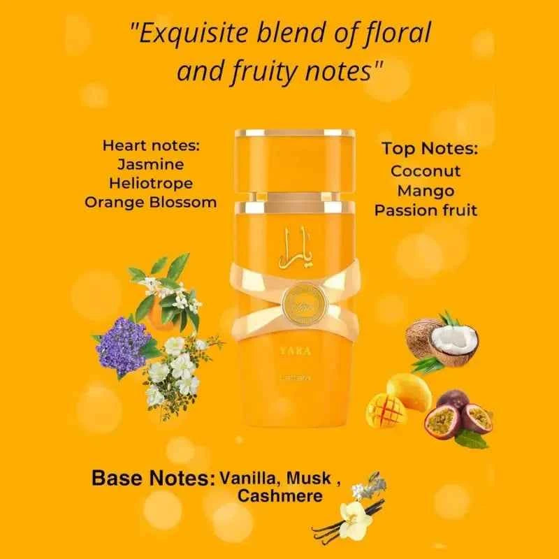 Lattafa Yara Orange Long Lasting Eau De Perfume Spray Women And Men，3.4oz, Holiday gift ﻿