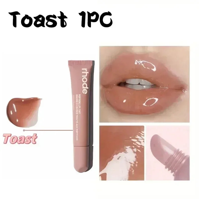 New Lip Balm Phone Case Long-lasting Lip Gloss caramel vanilla Grey Tube Cinnamon Roll Liquid Lipstick Toast Espresso Raspberry - My Vixen Vault