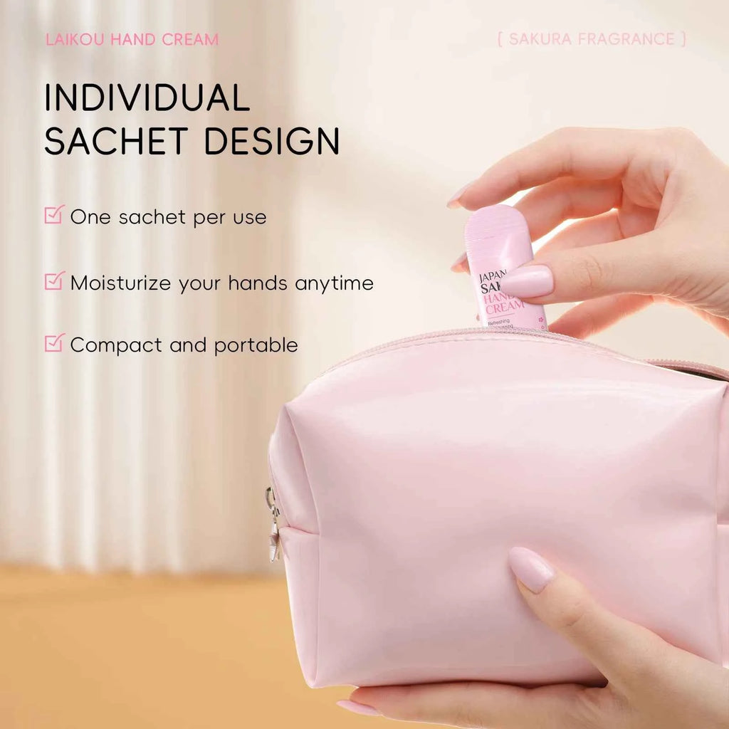 7pcs Collagen Sakura Hand Cream Skin Soften Nourish Care Deep Cracked Repair Beauty Products Girl Moisturizing Hand Skin