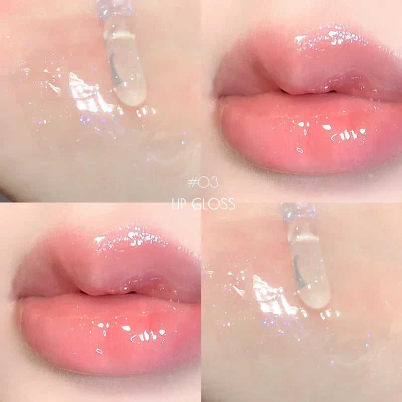 6 Color Mirror Lip Glaze Water Transparent Jelly Gloss Water Light Bright And Durable Natural Moisturizing - My Vixen Vault