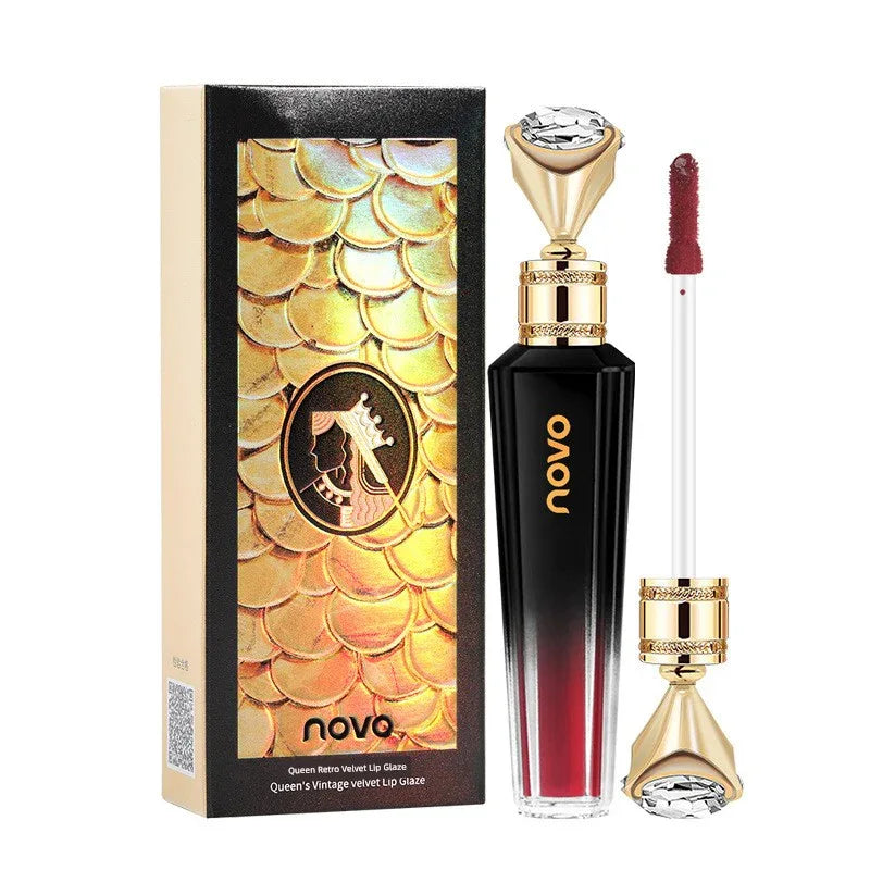 Novo Official Flagship Store Vintage Velvet Lip Lacquer Matte Finish Lipstick Lip Gloss Long-Lasting White No Stain on Cup Women - My Vixen Vault
