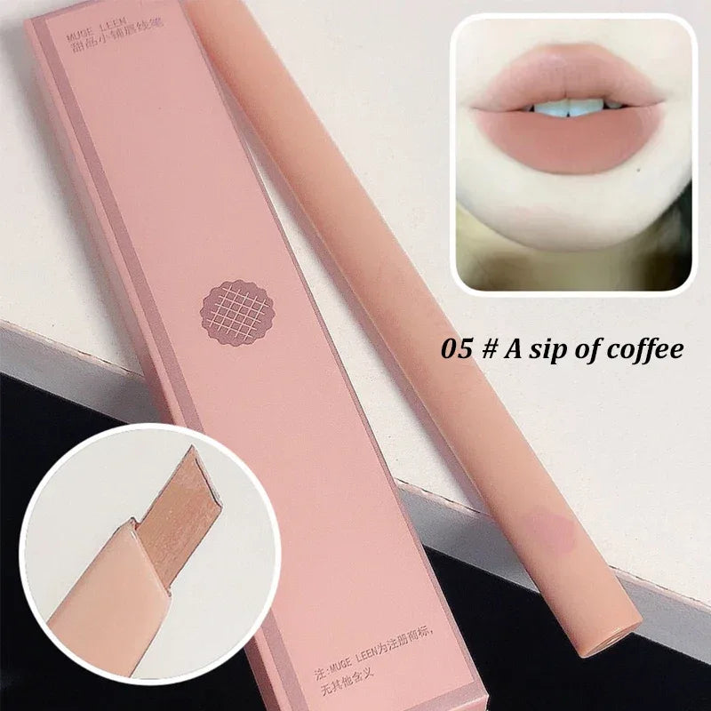 Dessert Lip Liner Automatic rotating waterproof lasting no color outline lip lipstick pen - My Vixen Vault