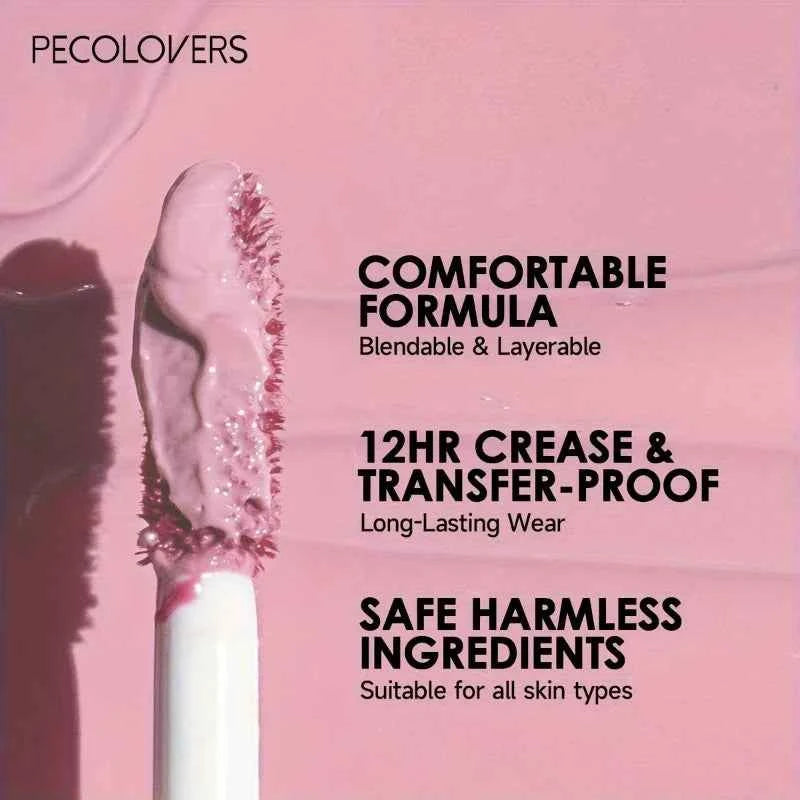 PECOLOVERS Matte Lip Gloss - Waterproof, Long-Lasting Red & Black Shades for All Skin Types - Perfect for Halloween Makeup
