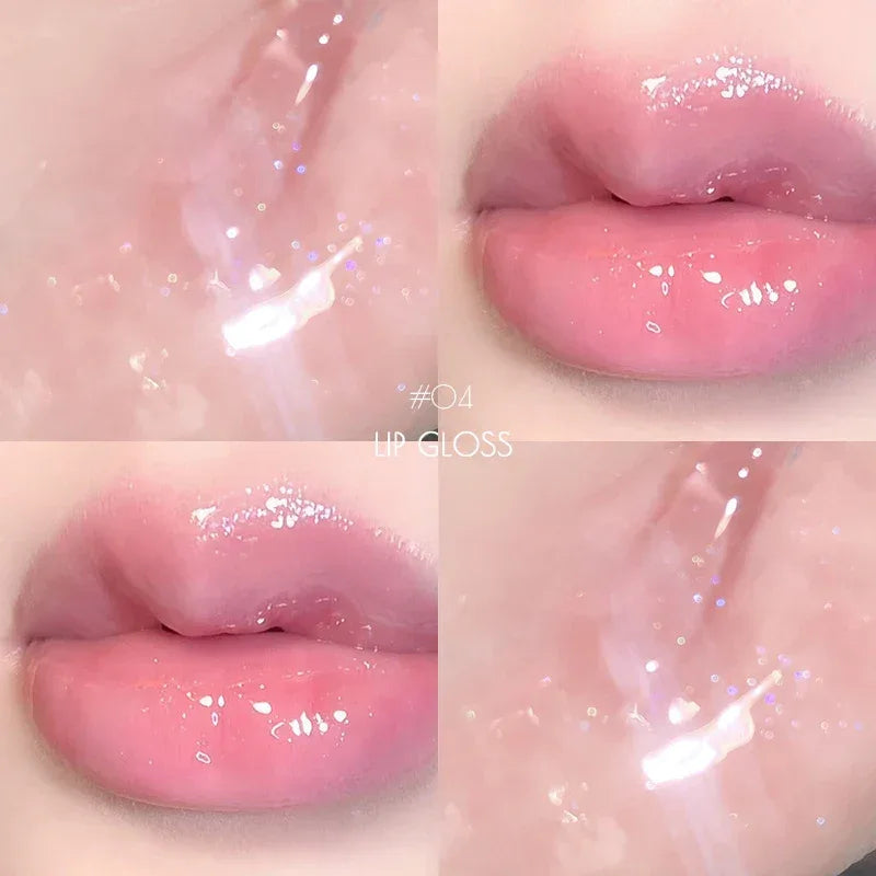 6 Color Mirror Lip Glaze Water Transparent Jelly Gloss Water Light Bright And Durable Natural Moisturizing - My Vixen Vault