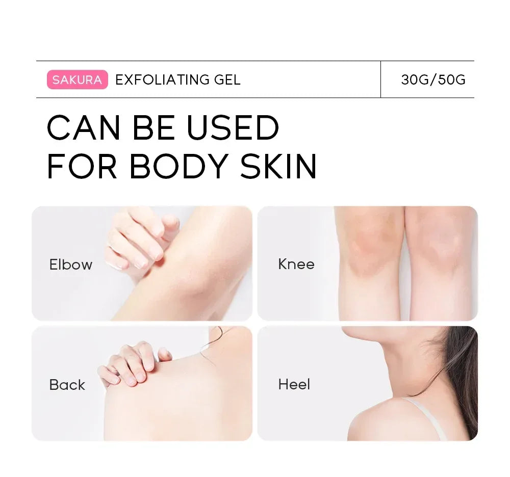 Sakura Exfoliating Peeling Gel Facial Scrub Moisturizing Nourishing Repair Scrubs Face Cream Beauty Skin Care - My Vixen Vault