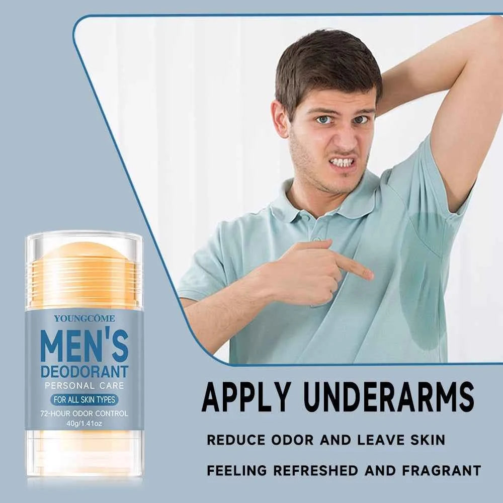 YOUNGCOME Mens Refreshing Fragrant Body Lotion Long-Lasting Deodorizing,Anti-Sweating, and Moisture Control for Hot Summer Days