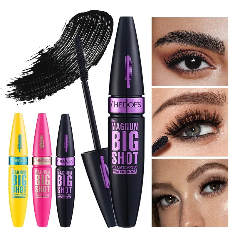 Black Thick eye black Lengthened Waterproof Sweat proof Lasting Lasting Lasting Mascara Setting Cream - My Vixen Vault