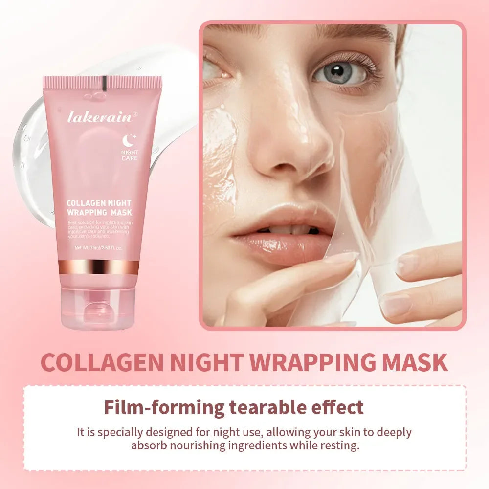 Korean Deep Collagen Mask Peel Off Mask Face Anti Wrinkle Lifting Skin Care Masks Bio Pack Night Wrapping Woman Overnight Skin - My Vixen Vault