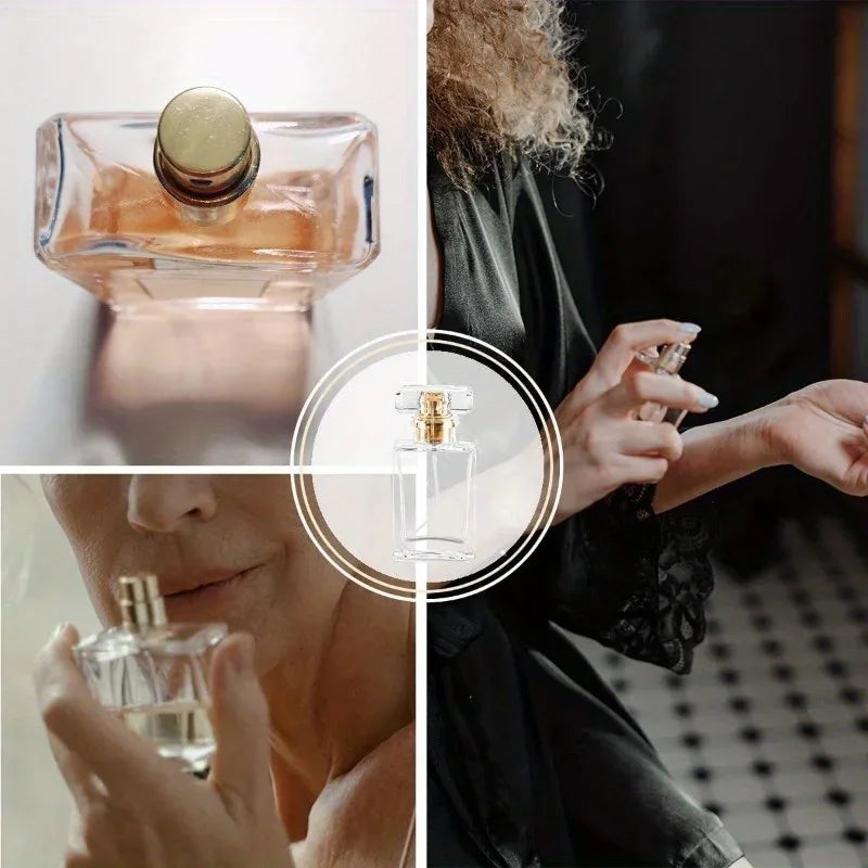 8pcs 30ml Glass Perfume Bottles Empty Refillable Clear Travel Perfume Spray Atomizer Bottle Perfume Bottle Atomizer Container - My Vixen Vault