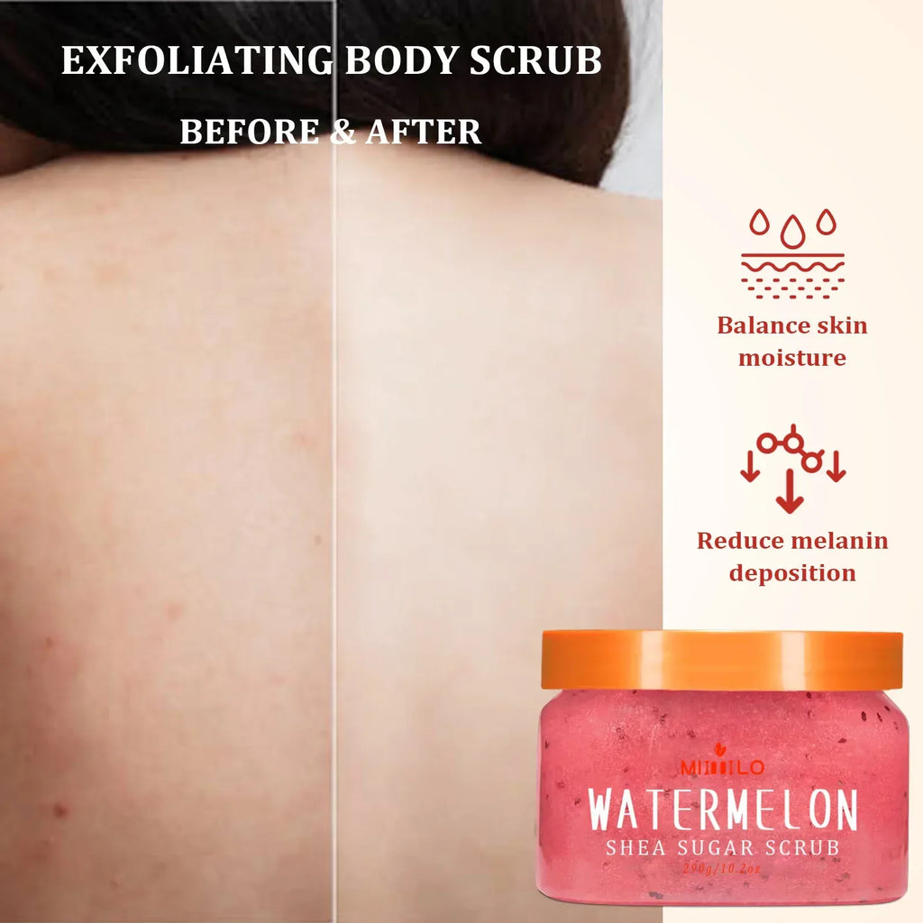 SHEA SUGAR SCRUB, exfoliating scrub, smooth and beautiful skin, moisturizing and nourishing care, can be used on the whole body.