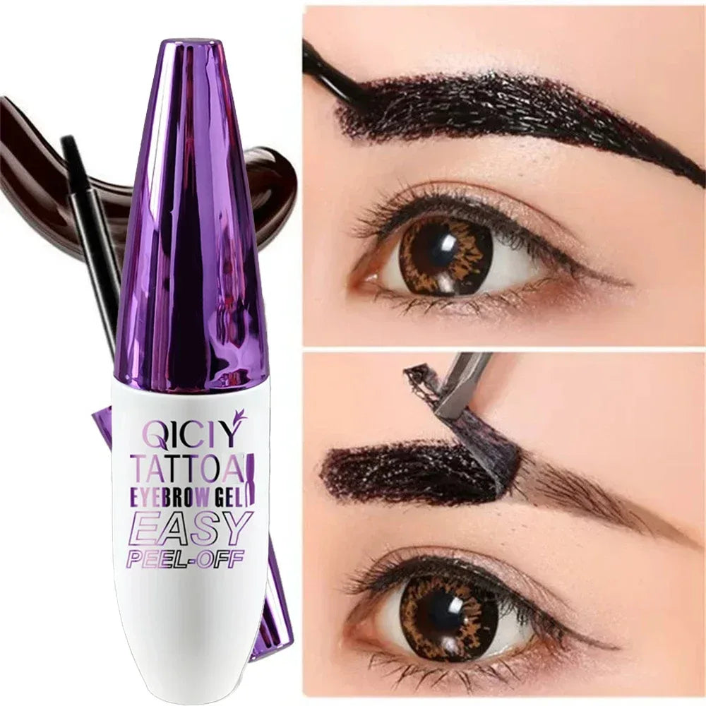 Lasting 3 Days Tattoo Easy Peel Off Eyebrow Gel Cream Types Long-Lasting Smudge-Proof Sweat Resistant Waterproof Cosmetics - My Vixen Vault