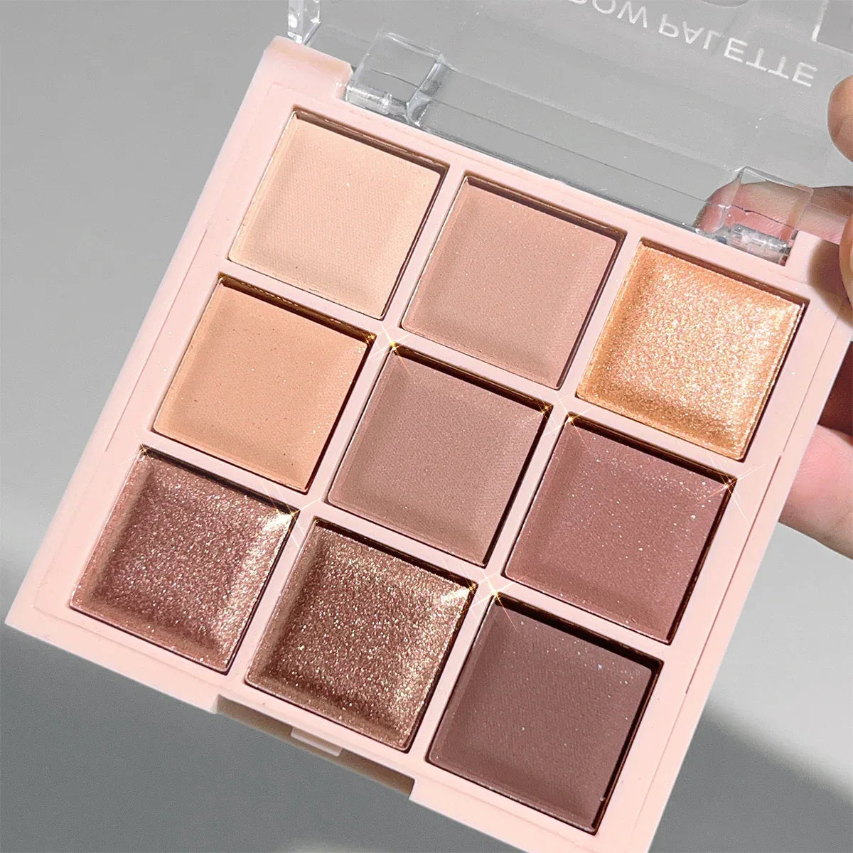 JUJU DREAM 9-Color Eyeshadow Palette, Matte & Shimmer Finish, Soft Milk Tea Tones, Compact & Easy for Daily Student Makeup - My Vixen Vault