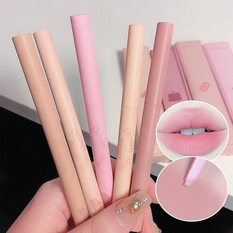 Dessert Lip Liner Automatic rotating waterproof lasting no color outline lip lipstick pen - My Vixen Vault