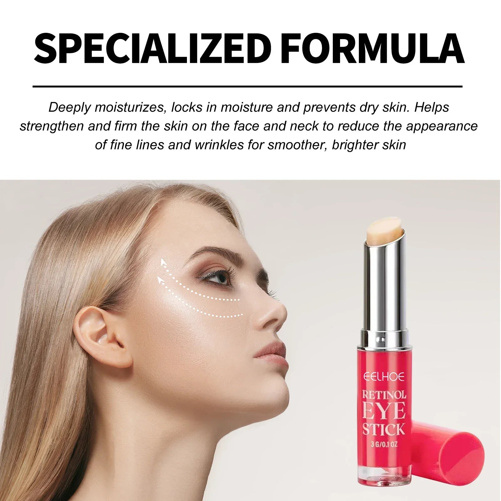 Retinol Eye Cream Wrinkle Remover Lightening Dark Circles Lifting Firming Skin Instant Eye Repair Serum Stick for Women Eye Care - My Vixen Vault