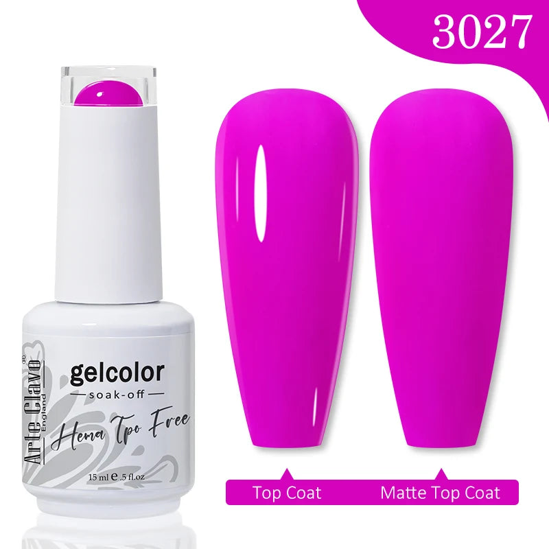 Arte Clavo Hema Free TPO Free UV Gel Nail Polish Semi-Permanent Nail Art Manicure Soak off Nail Varnish Nail Supplies - Beauty Collection Studio