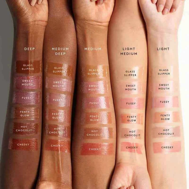 Fenty Beauty Gloss Bomb Lip Glaze Multi-color Moisten Shine Glitter Lip Plumper Makeup Beginner Liquid Lipstick Makeup Cosmetics